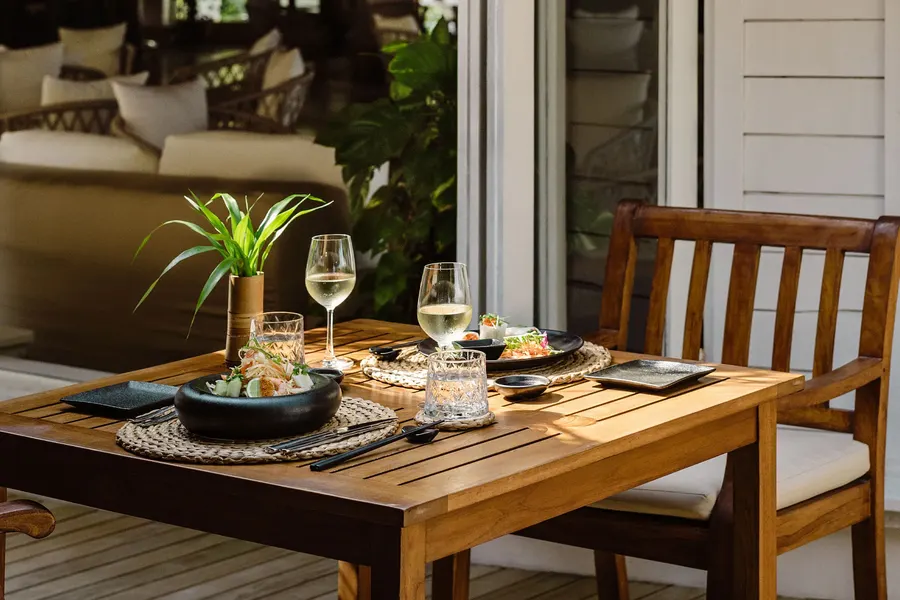 Bamboo Lunch at Iru Fushi